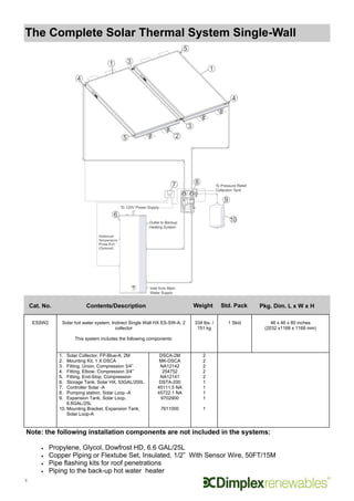 Dimplex solar thermal product guide 2013 01 | PDF