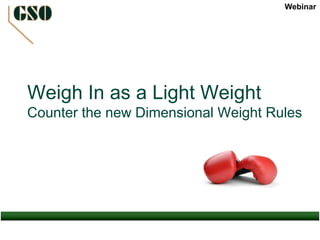Why Shippers are Down and Out
Over the New Rules
2014
Actual Weight: 3 LB
DIM Weight: n/a
Billable Weight: 3 LB
Cost: $8.88
2015
Actual Weight: 3 LB
DIM Weight: 2744/166
Billable Weight: 17 LB
Cost: $11.32
14”x14”x14”
Cubic Size:
2744”
*Based on Zone 4
Ground Rates
That’s a 28%
increase in price!
*In 2014, the dimensional size of the package needed to exceed 5,184 cubic inches before it was subject to DIM weight pricing.
Not so anymore, if you are a customer of the national carriers.
 