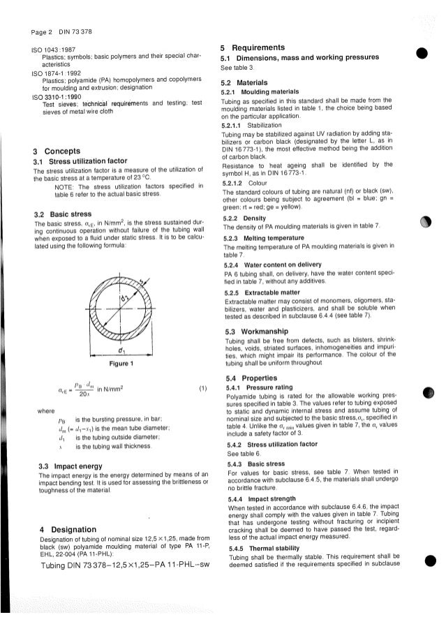 Din 73378 1996-(polyamide_tubing_for_motor_vehicles)