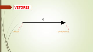 ORIGEM EXTREMIDADE
VETORES
 