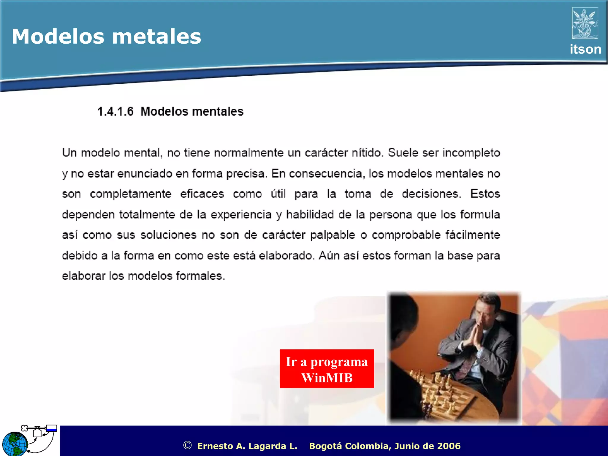 Modelos metales                                                                                   itson




                                   Ir a programa
                                      WinMIB



             ©   Ernesto A. Lagarda L.   Bogotá Colombia, Junio de 2006   ITSON - “Educar para Trascender”
 