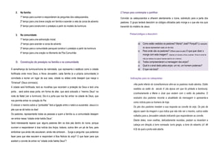2. Na família:
1º tempo para ouvirem e responderem às perguntas dos catequizandos;
2º tempo para uma breve oração em família e acender a vela da coroa de advento
3º tempo para construírem o presépio a partir do modelo da iluminura.
3. Na comunidade:
1º tempo para uma admonição inicial;
2º tempo para acender a coroa de advento
3º tempo para a comunidade paroquial construir o presépio a partir da iluminura
4º tempo para uma oração no Momento de Pós-Comunhão
D. Construção do presépio na família e na comunidade
À semelhança da iluminura/ícone da natividade, que representa o estábulo como a cidade
fortificada onde mora Deus, a Nova Jerusalém, cada família (e a própria comunidade) é
convidada a recriar um lugar da sua casa, cidade ou aldeia onde desejam que nasça o
“Emanuel” (Deus connosco).
A cidade será fortificada, terá as muralhas que recordam a proteção de Deus e terá uma
porta… será sobre essa porta, em forma de altar, que será colocado o “menino Deus” na
noite de Natal (ver a iluminura). Ele é a porta que nos faz entrar na cidade de Deus, que
nos permite entrar no coração do Pai.
O colocar o menino sobre a “porta/altar” fará a ligação entre o natal e a eucaristia. Jesus é o
pão que se dá todos os dias!
Os pastores, representarão todas as pessoas a quem a família ou a comunidade desejam
ver entrar nessa “cidade onde habita Deus”.
Será interessante reparar que: alguns pastores têm os dois pés dentro do ícone, porque
ouviram e responderam à boa notícia dos Anjos; todavia, outros têm um pé de fora, para
simbolizar que ainda não escutaram, ainda não entraram… Surge a pergunta: que podemos
fazer para que eles escutem e respondam à Boa Notícia do anjo? O que fazer para que
aceitem o convite de entrar na “cidade onde habita Deus”?
2.Tempo para contemplar e partilhar:
Convidar os catequizandos a olharem atentamente o ícone, sobretudo para a parte dos
pastores. O grupo tentará descobrir os códigos utilizados pelo monge e o que ele nos quis
transmitir do mistério de Jesus.
Pistas/códigos a descobrir:
a) Como estão vestidos os pastores? Maria? José? Porquê? (o vestuário
da época representam cada um de nós)
b) Para onde vão os pastores? (Olhem para os pés) O que quer dizer o
monge com esta imagem? (Apenas um escutou e ficou a pensar. Vê-se no sinal da
mão por debaixo do queixo! Apenas este foi ver o menino)
c) Todos compreenderam a mensagem dos anjos?
d) Qual é o sinal dado pelos anjos: um rei, um homem poderoso?
e) O que vos toca?
Indicações para os catequistas:
«Na parte inferior do ícone/iluminura vêm-se os pastores muito atentos. Estão
vestidos ao estilo do século X (da época em que foi pintada a iluminura),
ccontrariamente a Maria e José que vestem com o estilo da palestina. O
vestuário dos pastores recorda a atualidade da mensagem e apresenta-a
como notícia para os homens de hoje.
Os pés dos pastores revelam a sua resposta ao convite do anjo. Os pés de
alguns saem da imagem o que indica que não irão ver o menino, outros estão
voltados para a Jerusalém celeste indicando que responderam ao convite.
Diante deles, nove ovelhas, delicadamente reunidas, pastam ou levantam a
cabeça em direção à torre nomeada: turris gregis, a torre do rebanho (cf. Mi
4,8) da qual a porta está aberta.
 