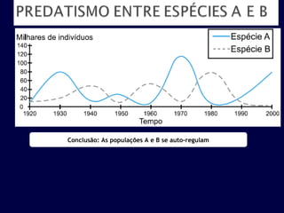 Conclusão: As populações A e B se auto-regulam 
 