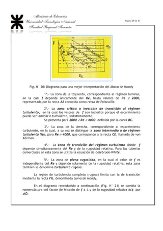 ³ 
0
0
22
0
r
rr . dr
Q =
P
SJ
.2
..j
.
»
»
¼
º
«
«
¬
ª
³ ³
0 0
0 0
32
0 ...
r r
drrdrrr Ÿ Q =
P
SJ
.8
..j
.r0
4
(3)
La velocidad media del flujo es entonces:
vm =
A
Q
= 2
0
4
0
.
.
.8
..
r
r
j
S
P
SJ
=
P
J
.8
.j
. r0
2
=
L
Hroz
..8
.
P
J '
. r0
2
de esta última expresión despejemos ''Hroz , con lo que se obtiene:
'Hroz =
J
P.8
. 2
0r
L
. vm Ÿ 'Hroz =
J
P.32
. 2
I
L
. vm
Esta última ecuación es la Ecuación de Hagen-Poiseuille y permite
calcular el valor de la pérdida de carga primaria o pérdida de carga en tramo
recto de tubería de sección constante.
 
