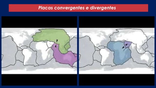 Placas convergentes e divergentes
 