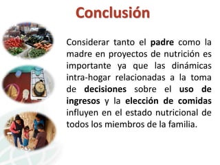 El rol de los padres en la nutrición del hogar