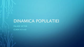DINAMICA POPULATIEI
PALADE VICTOR
CLASA A X-A B
 