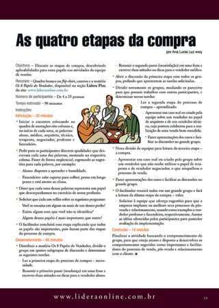 w w w. l i d e r a o n l i n e . c o m . b r   13
 