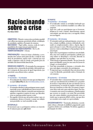 w w w. l i d e r a o n l i n e . c o m . b r   14
 