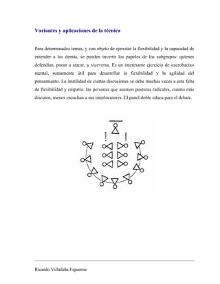 Ricardo Villafaña Figueroa
Variantes y aplicaciones de la técnica
Para determinados temas, y con objeto de ejercitar la fl...
