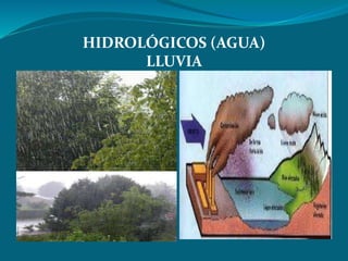 HIDROLÓGICOS (AGUA) 
LLUVIA 
 