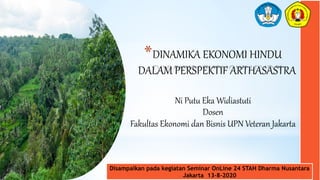 Disampaikan pada kegiatan Seminar OnLine 24 STAH Dharma Nusantara
Jakarta 13-8-2020
 