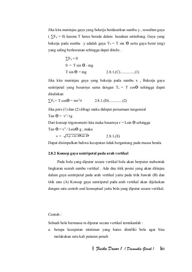 Contoh Soal Fisika Dinamika Gerak