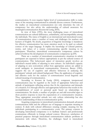 The Importance of Culture in Second and Foreign Language Learning. | PDF