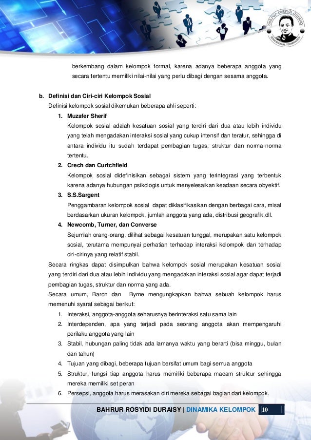 Dinamika Kelompok Dalam Organisasi