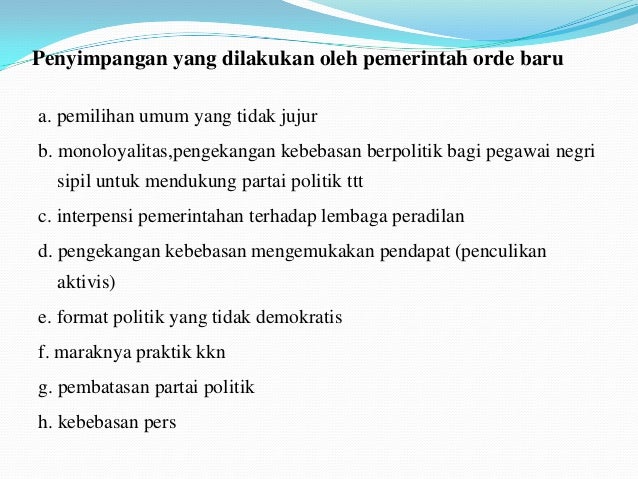 Dinamika pelaksanaan undang – undang dasar 1945