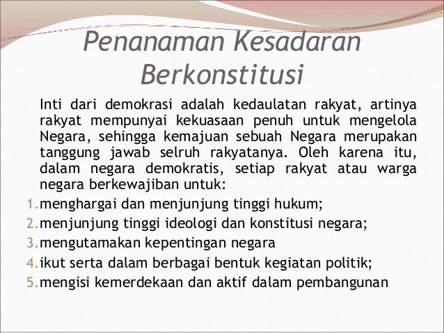 Dinamika Penerapan Demokrasi