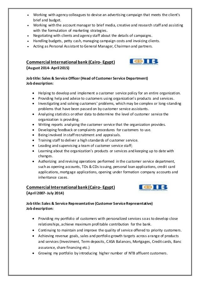 Dina S Job Description Cv