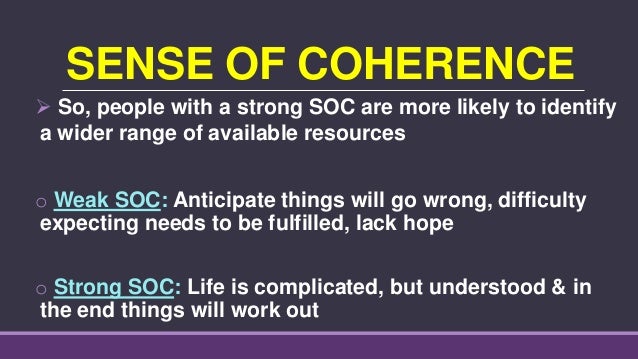 self coherence meaning self coherence meaning