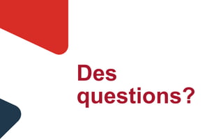 Des
questions?
 