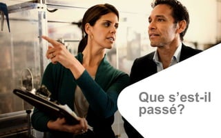 Que s’est-il
passé?
 