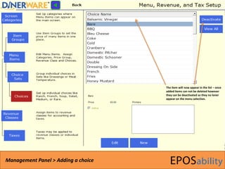 Dinerware Software Guide | PPTX