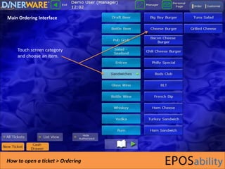 Dinerware Software Guide | PPTX