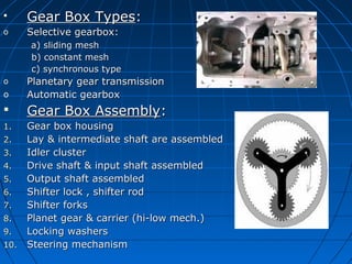 Synchronous Washer project report on mahindra tractors.... | PPT