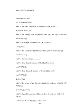 process design of water chilling plant | DOCX