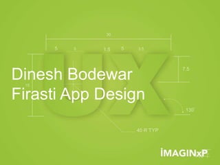 Dinesh Bodewar
Firasti App Design
 