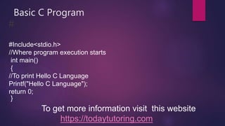 C Language | PPT | Free Download
