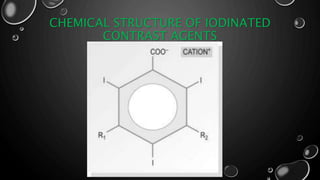 CHEMICAL STRUCTURE OF IODINATED
CONTRAST AGENTS
 