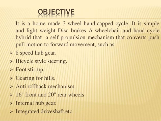 3 Wheel Handicap Cycle 3 Wheel Handicap Cycle