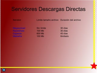 Servidores Descargas Directas 