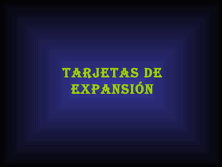 Tarjetas de expansión 