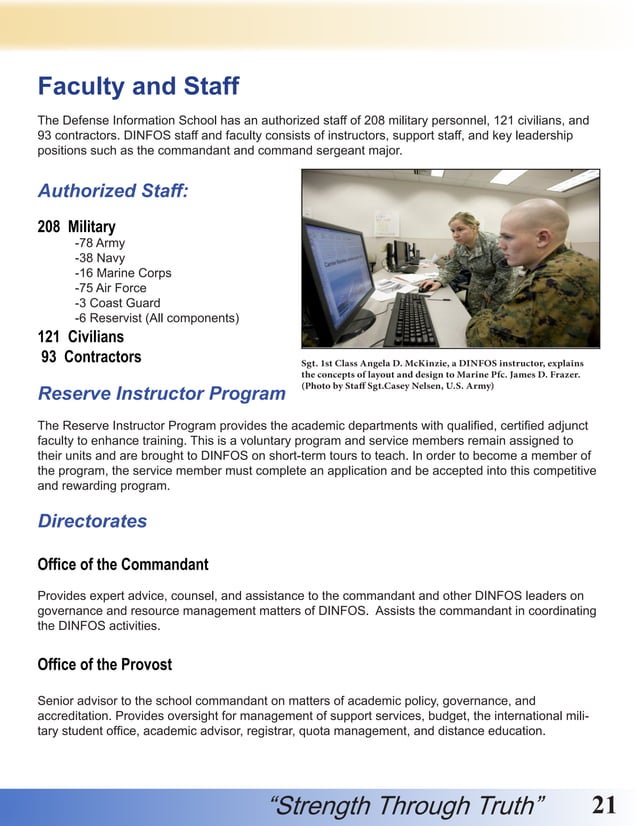 DINFOS Information Guide PDF Professional School Postgraduate