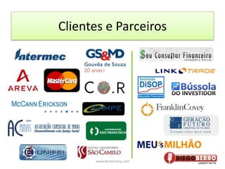 Sobre o DinheiramaMissão	“Informar, formar e orientar cidadãos e organizações para o uso consciente de seus recursos econômicos através da educação financeira por meio do trabalho de uma equipe interdisciplinar especializada e competente.”Valores	O Dinheirama desenvolve e executa seus projetos com ética, excelência e responsabilidade.  A união de sua equipe é a base para um trabalho inovador e com respeito a subjetividade de cada cliente.www.dinheirama.com