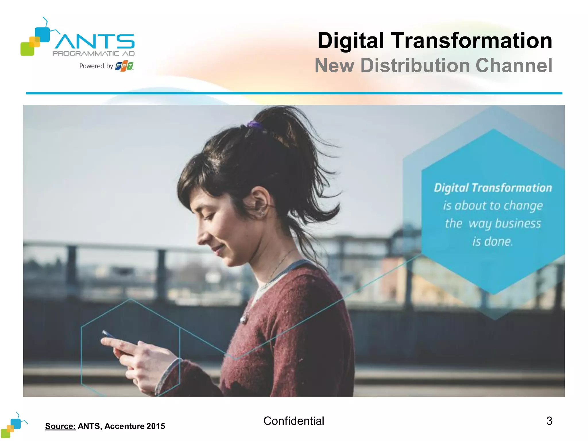 Powered by
Digital Transformation
New Distribution Channel
Confidential 3Source: ANTS, Accenture 2015
 