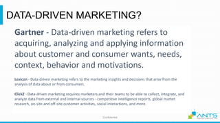 Data driven marketing PPT