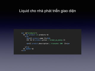 Liquid cho nhà phát triển giao 徱ện
 