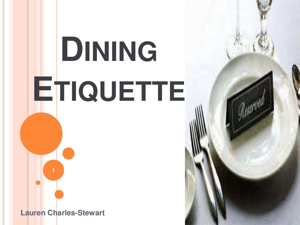 Dining Etiquette