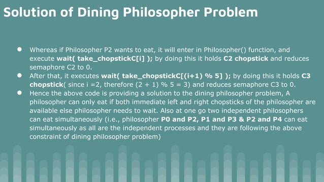Dining philosopher problem operating system | PPTX