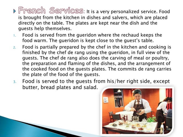 Dining room preparation | PPTX