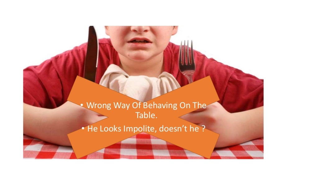 Dining table etiquettes