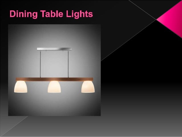 dining table top lights