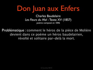 Baudelaire Don Juan Aux Enfers