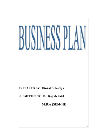 Dinkal business plan