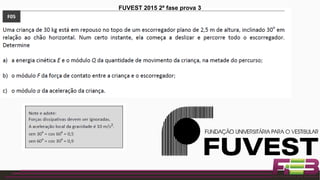 FUVEST 2015 2ª fase prova 3
 