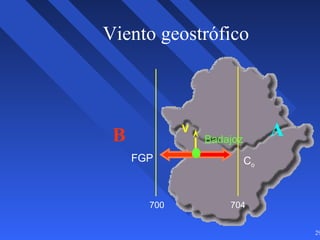29
Viento geostrófico
700 704
Badajoz
Co
FGP
V AB
 
