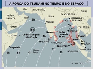 A FORÇA DO TSUNAMI NO TEMPO E NO ESPAÇO
 